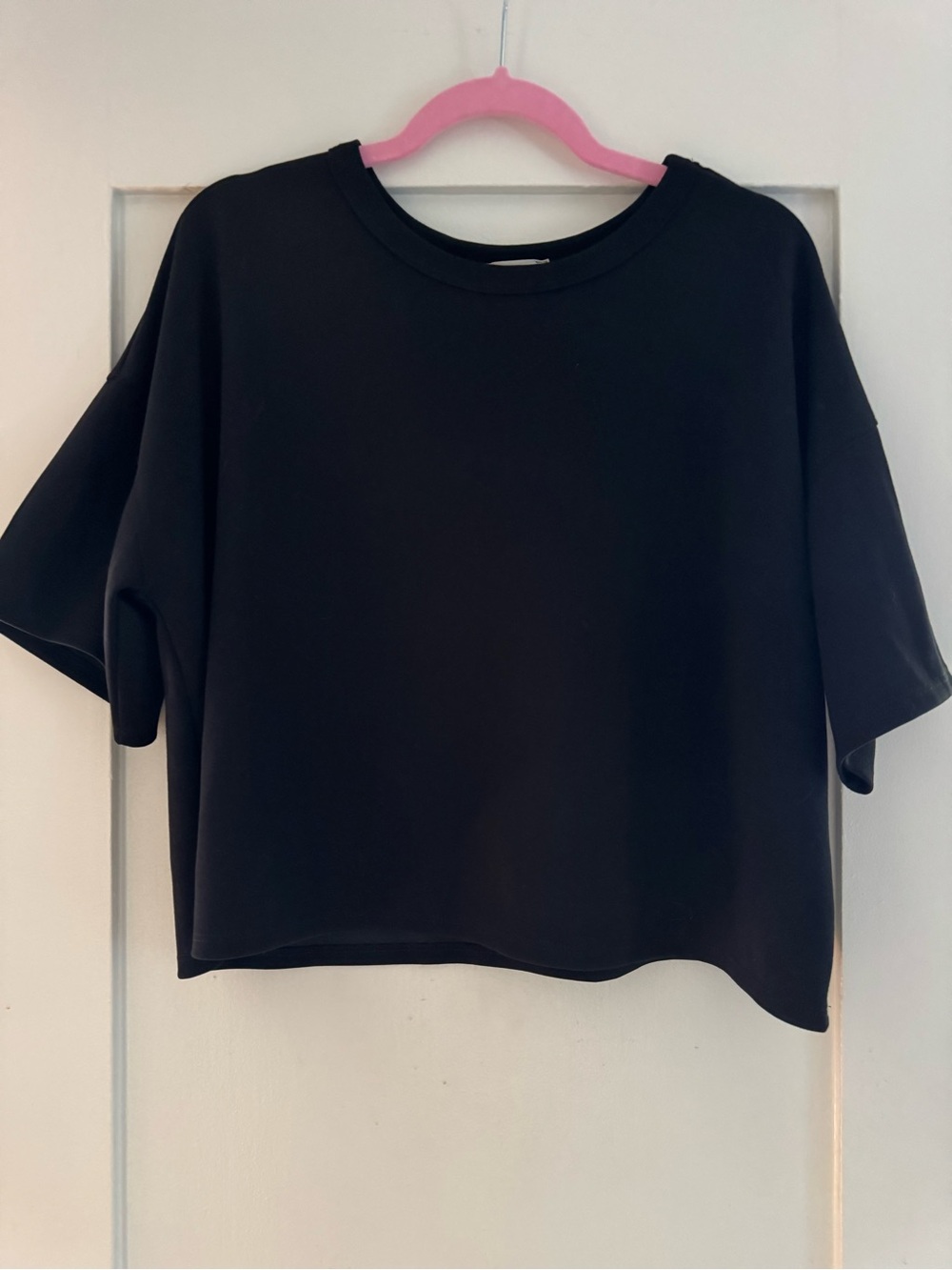 Black Women’s Boxy Short Sleeve Top